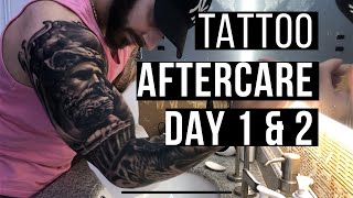 How To Treat A New Tattoo: Healing Process/Aftercare DAY 1 & 2