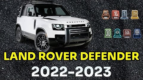 Fuse Box Location and Diagram Land Rover Defender 2022 2023