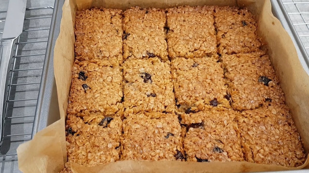 Raisin Flapjack Recipe / Easy Flapjack Recipe YouTube