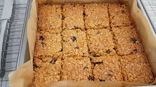 Raisin Flapjack Recipe / Easy Flapjack Recipe