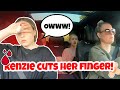 KENZIE CUTS HERSELF! DOES IT NEED STITCHES?? | COUCH SISTERS