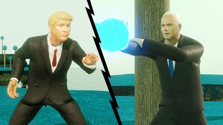 Biden Blast vs Trump Tower AI Presidents Anime Fight