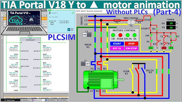 TIA Portal V18 PLC S7-1500| WinCC Advanced run time motors control animation star to delta Part-4
