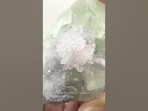 Water-clear Fluorite on Quartz from China FL757 - YouTube