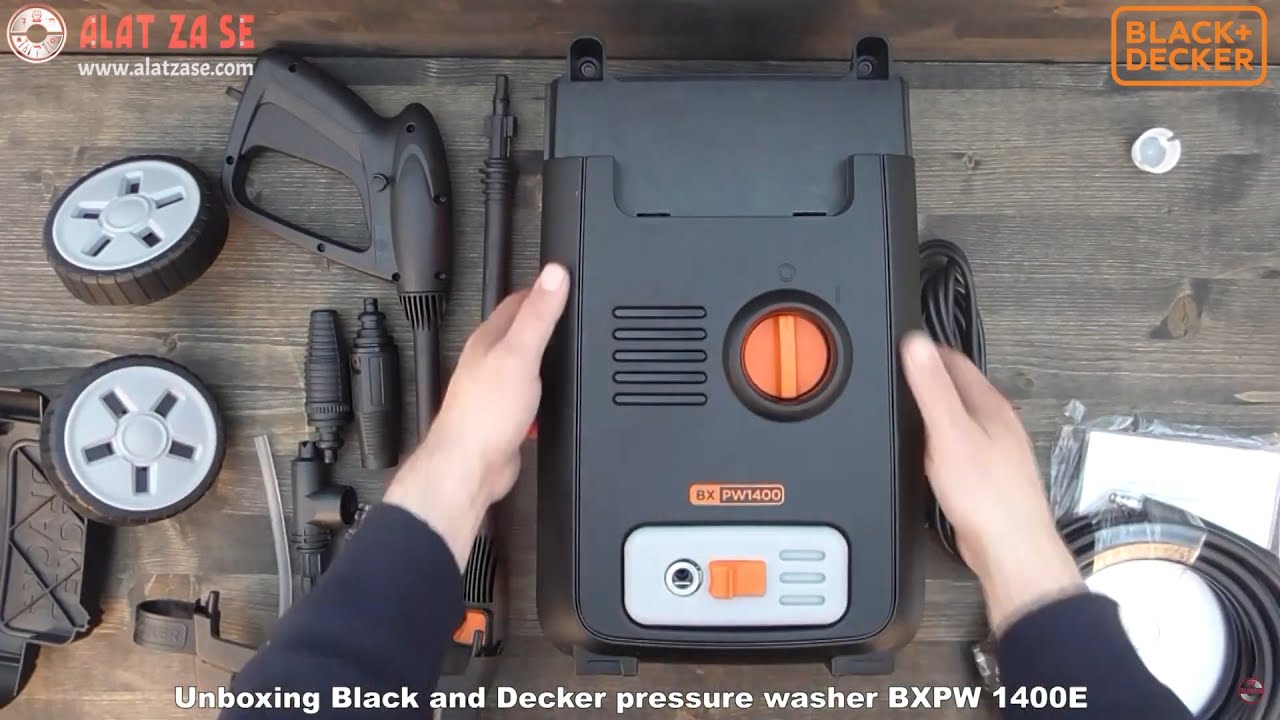 Unboxing Black and Decker pressure washer BXPW 1400E - Bob The