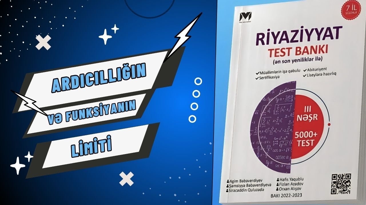 MHM. Limit test 4  #mhm # #sertifikasiya #Triqonometriya #həndəsə  #riyaziyyat #funksiya