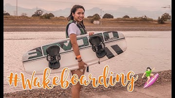 Enjoyed my first time #WAKEBOARDING 🧡 | Corinne Lei