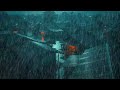 No Ads Rain Sounds for Sleeping - ASMR Powerful Heavy Rain On Tin Roof for Deep Night Calm