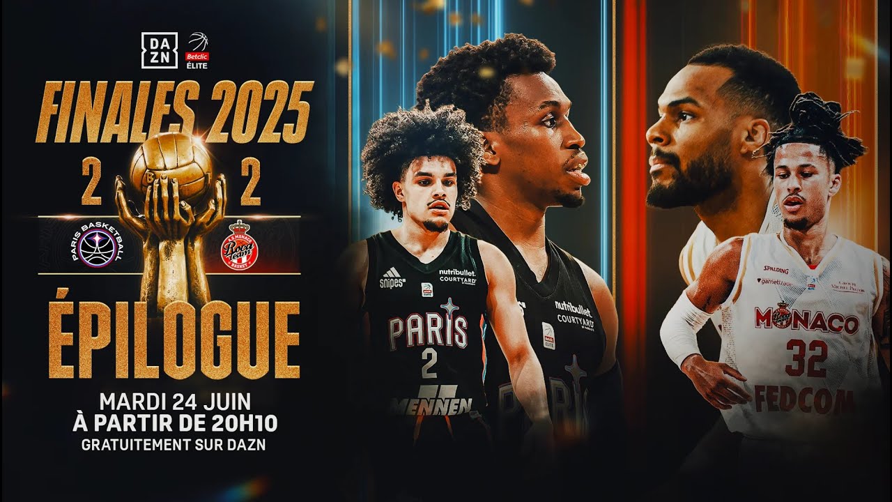 Betclic Élite – Finale (Match 5) : Paris Basketball vs AS Monaco | 24/06/2025 | DAZN