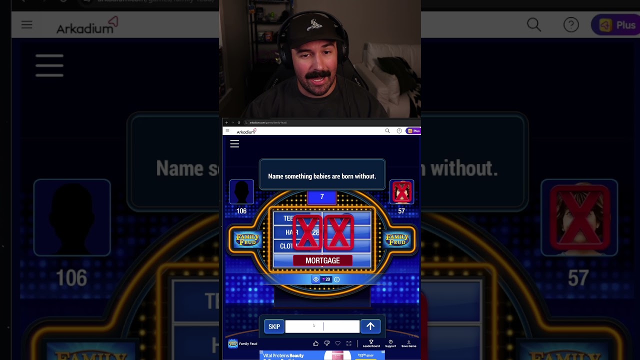 I’m the worst Family Feud player of all time 😂 #familyfeud #gaming #funny #clips