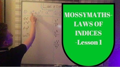 Laws of Indices - Lesson 1