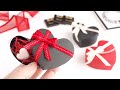 型紙不要で簡単！ふた付きハートのギフトボックスの作り方（バレンタイン） - How to Make a Heart Gift Box With a Lid / No Template