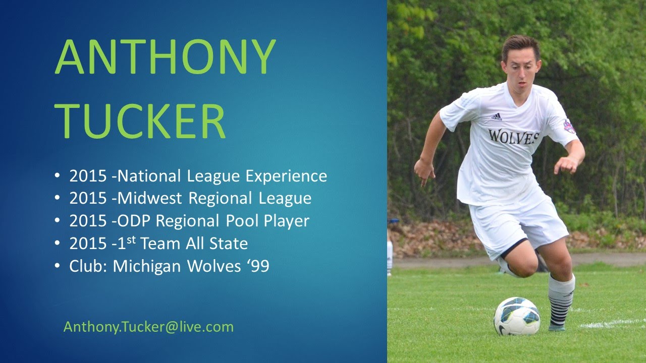 Anthony Tucker College Soccer Recruiting Video -Class of 2016