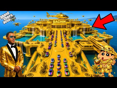 Franklin Or Shinchan Touch Anything Become Diamond Gold in GTA 5