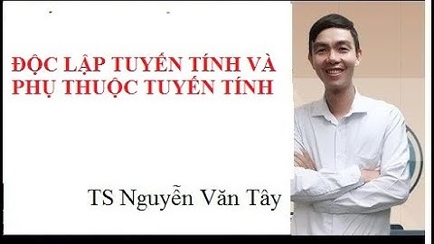 Độc lập tuyến tính là gì