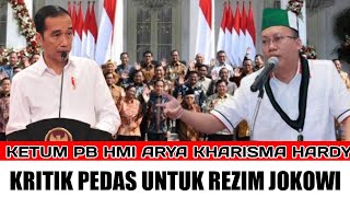 Ketua Umum PB HMI Arya Kharisma Hardy Kritik Rezim Jokowi di Hadapan Kapolri dan Para Menteri