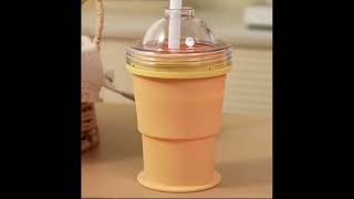 2-in-1 Collapsible Cup With Ice Ball Maker