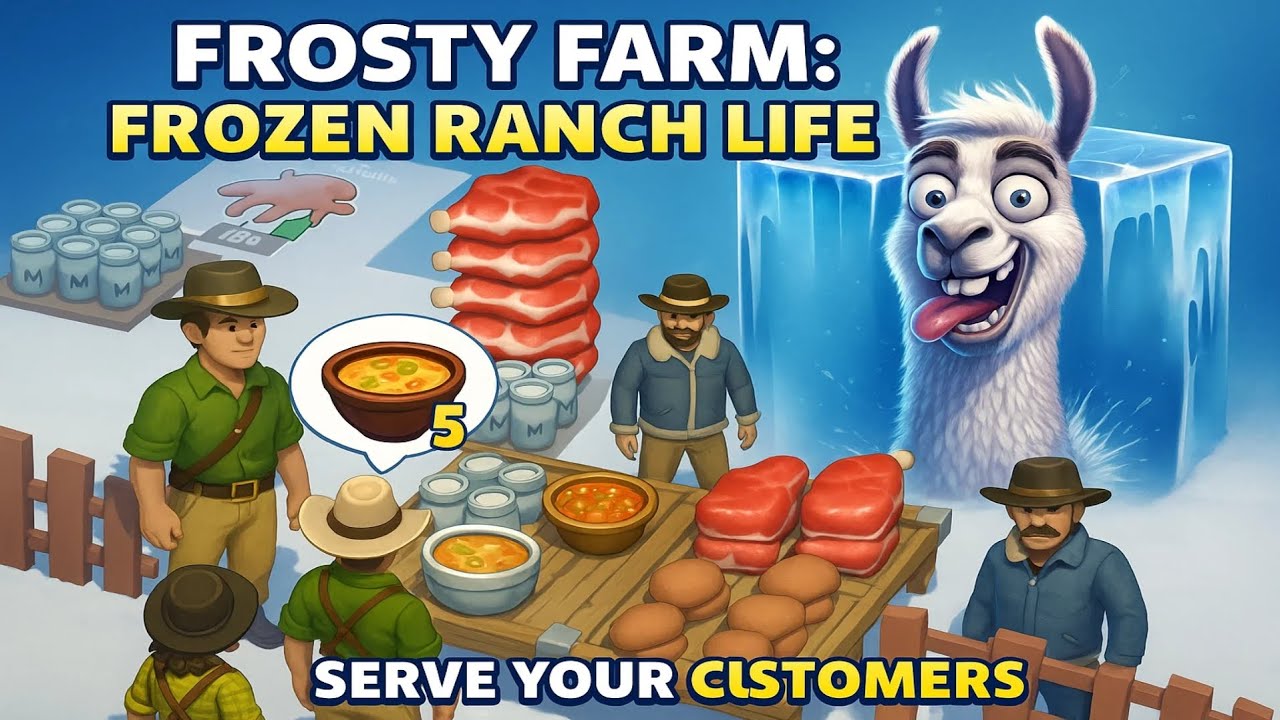 Frosty Farm ❄️🐄 | Frozen Ranch Survival Simulator Gameplay (Android)