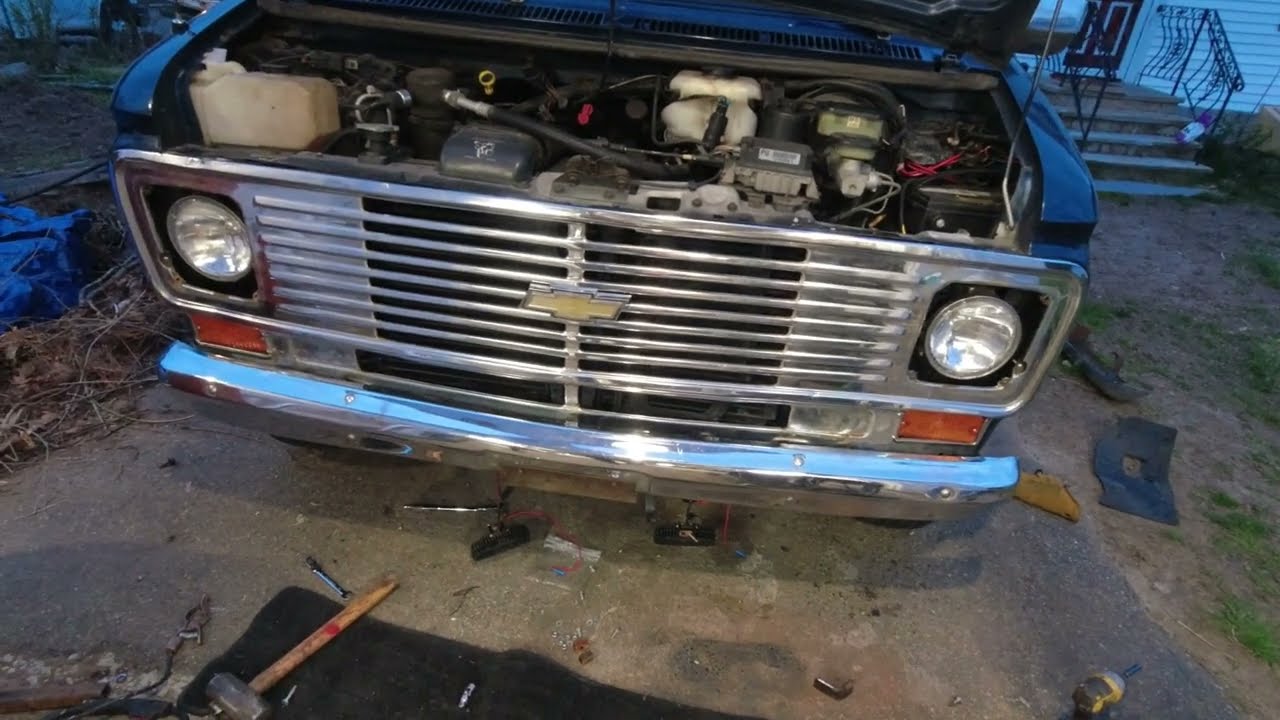 Backdating the front bumper  95 Chevy G20 van.