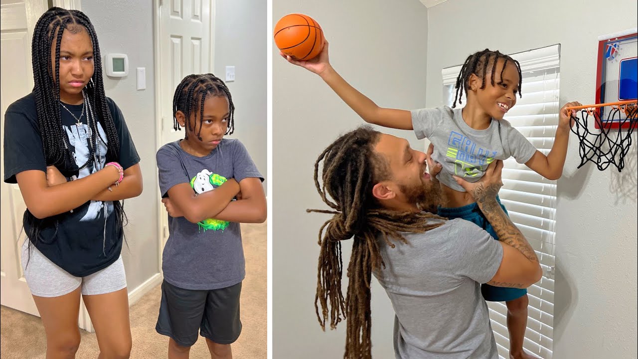 DAD HELPS YOUNGER SON, SIBLINGS TEACH A LESSON - YouTube