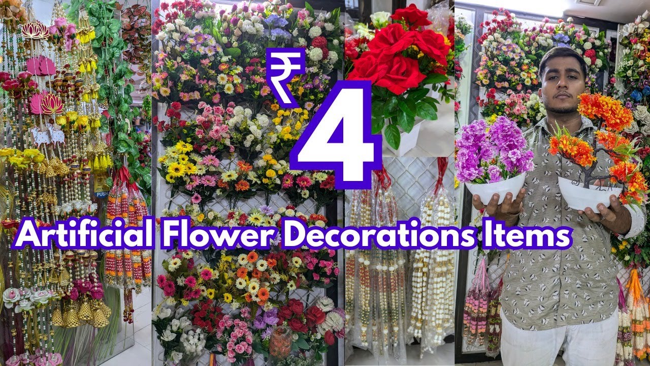 wholesale Artificial flowers | పండగకు Best Flower Decoration Items In Hyderabad |