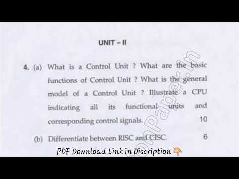 MCA 2nd Sem Computer Organization & Architecture Question Paper