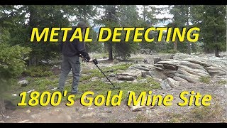 Metal Detecting Old Colorado Gold Mining Sites!