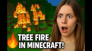 🔥 I Tried Stopping a Minecraft Forest Fire… Failed 😭🔥