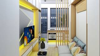 TINY APARTMENT 14sqm ( 150sqft MICRO APARTMENT TOUR ) | SPACE SAVING IDEAS | NEVER TOO SMALL