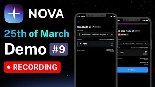 Nova Wallet Demo #9 - Design updates, 40 supported Polkadot networks, Beacon preview (25-03-2022)