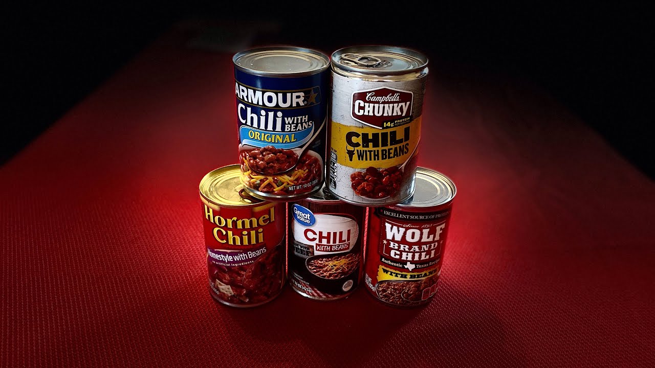 Canned Chili Taste Test YouTube