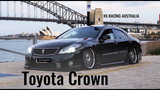 TOYOTA CROWN SLAMMED WITH AIR SUSPENSION || KS RACING || SYDNEY