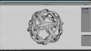 Wings 3D project - Art Wade twisted loop test on five perfect solids - by David Brinnen.