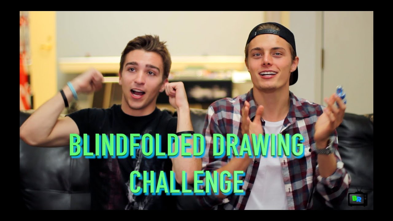 BLINDFOLDED DRAWING CHALLENGE (ft. TOM PHELAN AKA BOSTON TOM)