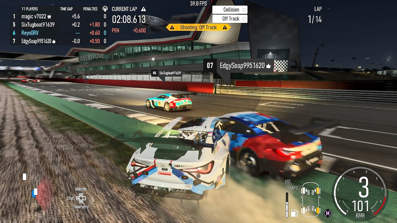 BMW M4 GT3 Recovery Attempt Ends in Vain at Silverstone (Forza Motorsport)