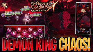 New DEMON KING Battle Chaos! Full Clear & Mechanics Explained! | Seven Deadly Sins: Grand Cross