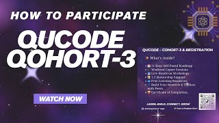 Qohort-3 HOW TO PARTICIPATE in QuCode’s 21-Day Quantum Computing Challenge || Roadmap || 2025