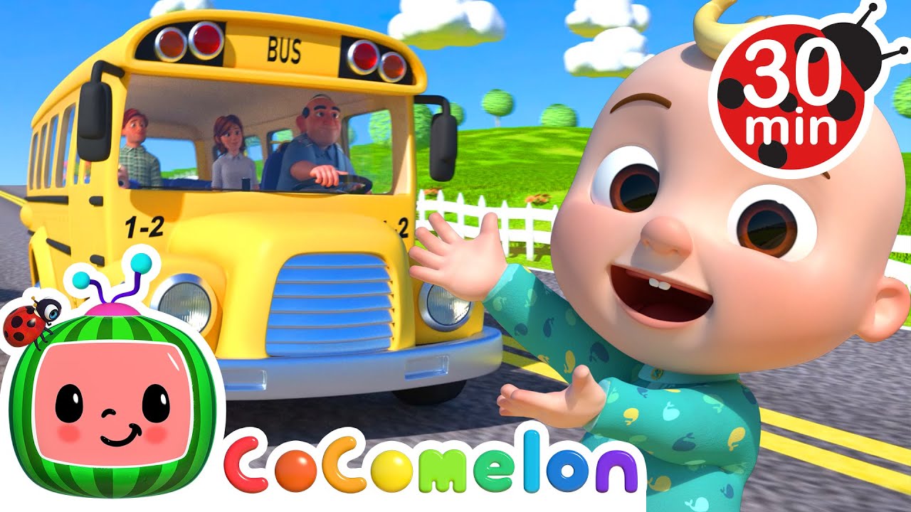 Wheels on the Bus  CoComelon Nursery Rhymes  Kids Songs  Best Cars  Truck Videos for Kids