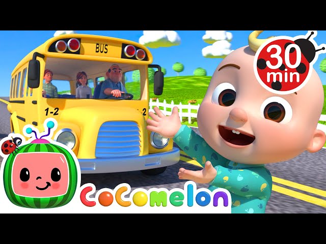 Wheels on the Bus | @CoComelon Nursery Rhymes u0026 Kids Songs | Best Cars u0026 Truck Videos for Kids class=