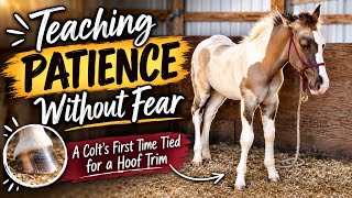 First Time Tied for a Hoof Trim: Teaching Patience Without Fear