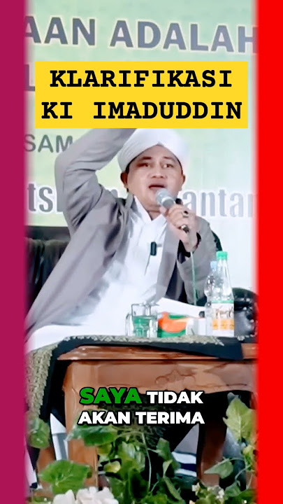 KLARIFIKASI KI IMADUDDIN UTSMAN TERBARU NASAB BAALWI HABAIB