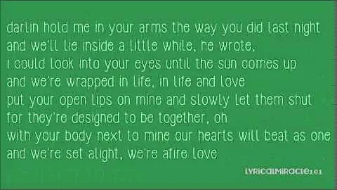 Afire Love - Ed Sheeran (lyrics)