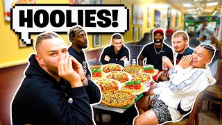 New York Pizza & Pasta Mukbang With CRSWHT AND THE HOOLIGANS!