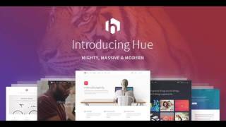 Hue - A Mighty, Massive Modern All-Encompassing Multipurpose Theme Themeforest Website