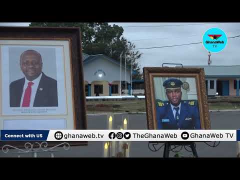 Watch scenes from Ghana Air Force vigil in honour helicopter crash victims