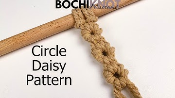 Macrame Knot: Macrame Circle/ Donut Daisy Pattern Tutorial