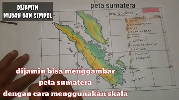 cara menggambar peta sumatra dengan teknik kotak