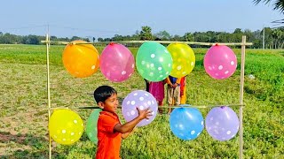 outdoor fun with Flower Balloon and learn colors for kids by I kids episode -135.