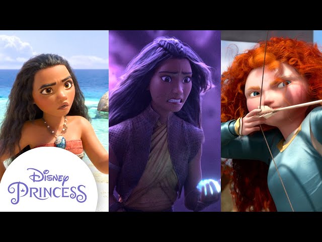 Every Time The Princesses Were Brave, Moana, Rapunzel, Raya & More