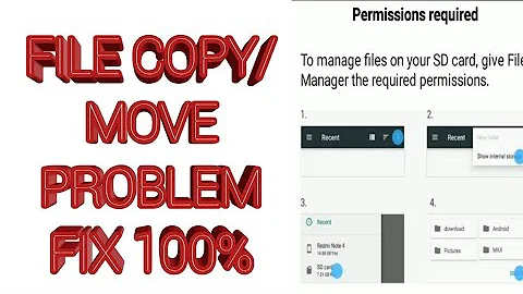 File copy move problem fix. Can't copy move files to sd card || sd card permission required || fixed